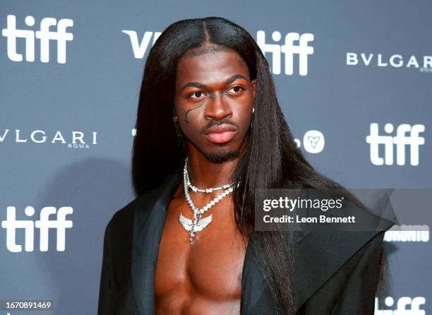 Lil Nas X attends the "Lil Nas X: Long Live Montero" premiere during the 2023 Toronto International Film Festival at Roy Thomson Hall on September...