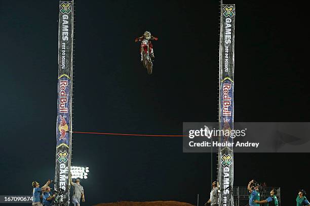 Brice Hudson during Final Moto X Step Up at the X Games on April 19, 2013 in Foz do Iguacu in National Park Iguacu.