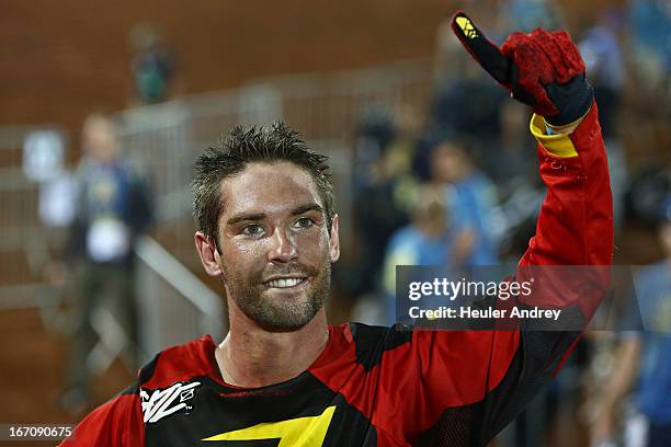 Brice Hudson during Final Moto X Step Up at the X Games on April 19, 2013 in Foz do Iguacu in National Park Iguacu.