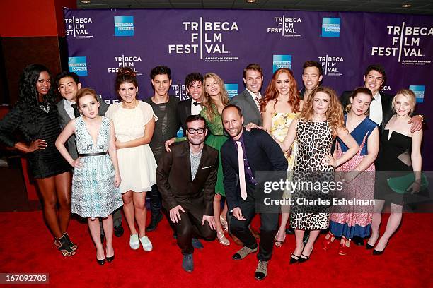 Cast attend the screening of "G.B.F." during the 2013 Tribeca Film Festival at Chelsea Clearview Cinemas on April 19, 2013 in New York City.