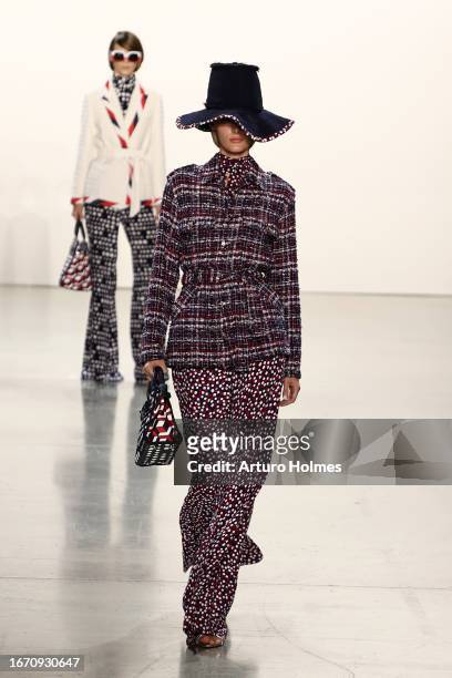 Models walk the runway at the Libertine fashion show during New York Fashion Week The Shows at Gallery at Spring Studios on September 09, 2023 in New...
