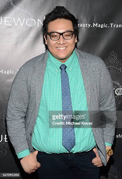 Actor Daniel Nguyen attends the Sue Wong Fall 2013 Great Gatsby Collection Unveiling and Birthday Celebration on April 19, 2013 in Los Angeles,...