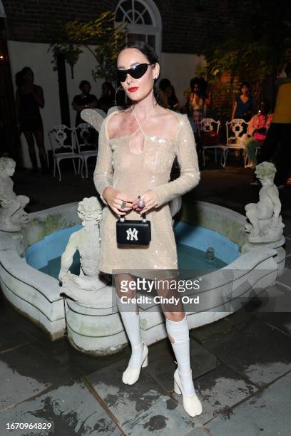 Yana Bononi attends the Kim Shui fashion show during New York Fashion Week The Shows at Barbetta Restaurant on September 09, 2023 in New York City.