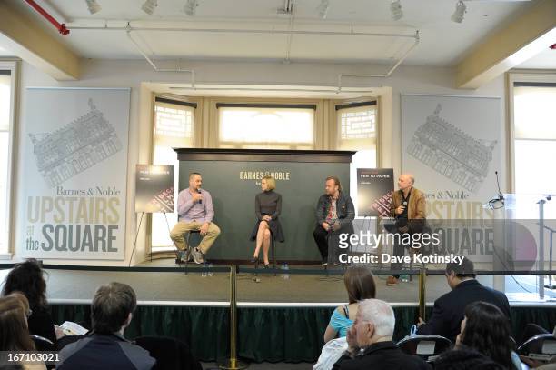 Banker White, Amy Grantham, Tom Berninger, and Mark Adams attend Tribeca Talks: Pen to Paper -Putting The "I" In "Film" during the 2013 Tribeca Film...