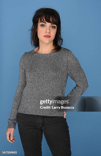 Actress Sivan Levy, of the film "Six Acts" poses at the Tribeca Film Festival 2013 portrait studio on April 20, 2013 in New York City.