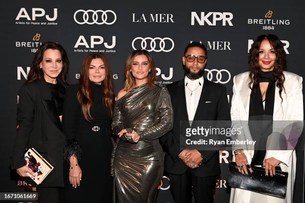 Kate Daniels, NKPR Founder and APJ Co-Chair Natasha Koifman, Nelly Furtado, Director X and APJ Co-chair Suzanne Boyd attend the 15th Annual Artists...
