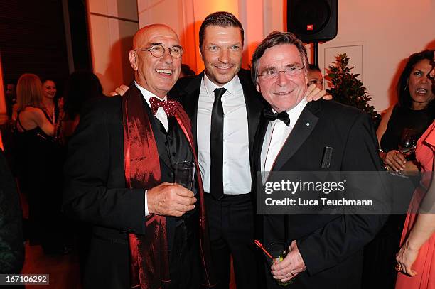 Otto Retzer ,Hardy Krueger Jr. And Elmar Wepper attend the 'Romy Award 2013 - Afterparty' at Hofburg Vienna on April 20, 2013 in Vienna, Austria.