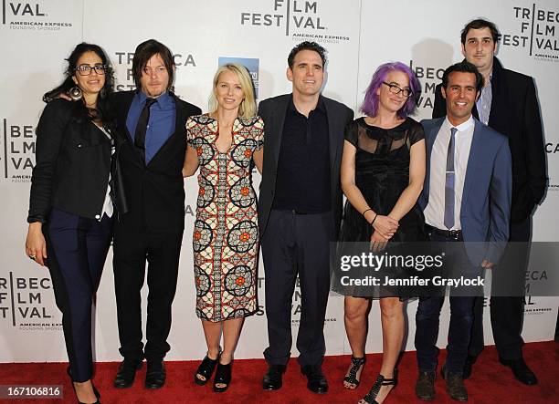 Norman Reedus, Naomi Watts, Matt Dillon, Director Laurie Collyer and Matt Corwin attend the screening of "Sunlight Jr." during the 2013 Tribeca Film...