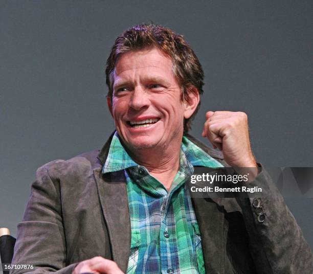 Actor Thomas Haden Church attends Meet the Filmmaker: "Whitewash" during the 2013 Tribeca Film Festival at the Apple Store Soho on April 20, 2013 in...