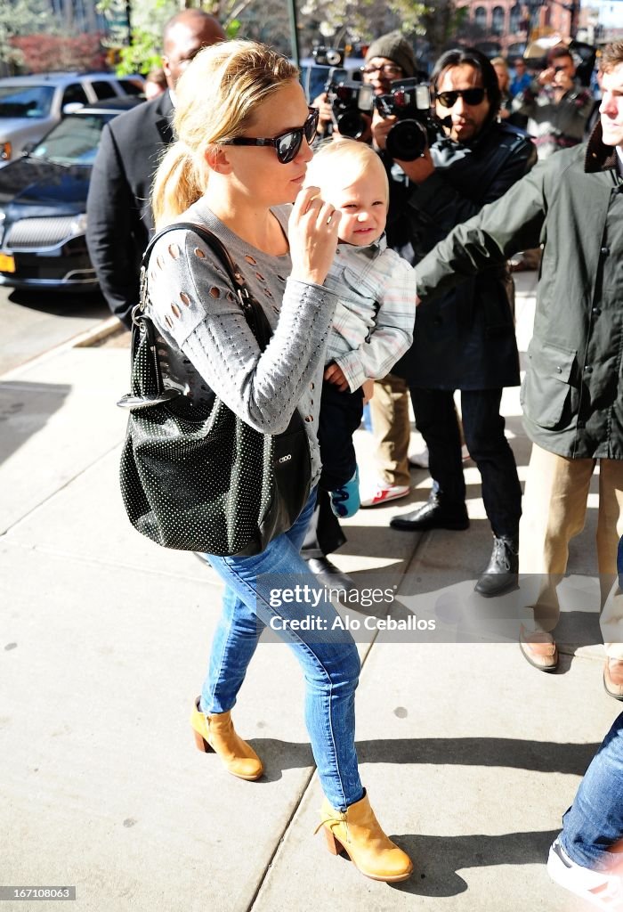 Celebrity Sightings In New York City - April 20, 2013