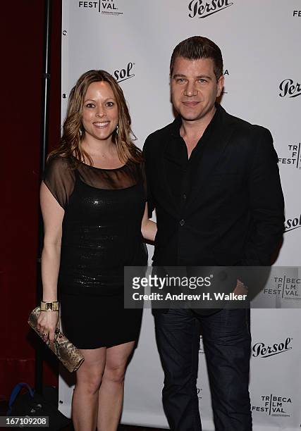 Kelly Murro and Tom Murro attend the Tribeca Film Festival after party for "I Got Somethin' To Tell You" sponsored by Persol on April 20, 2013 in New...