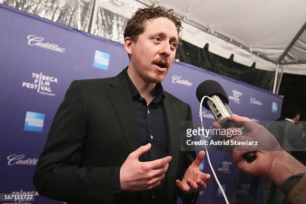 Director Caradog James attends the "The Machine" World Premiere during the 2013 Tribeca Film Festival on April 20, 2013 in New York City.