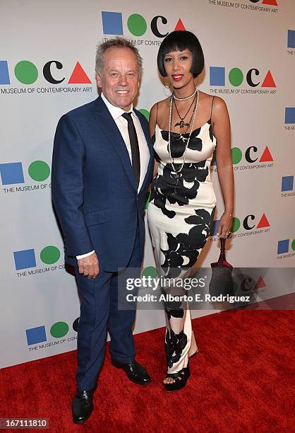 Chef Wolfgang Puck and Gelila Assefa attend Yesssss! MOCA Gala 2013, Celebrating the Opening of the Exhibition Urs Fischer, at MOCA Grand Avenue...