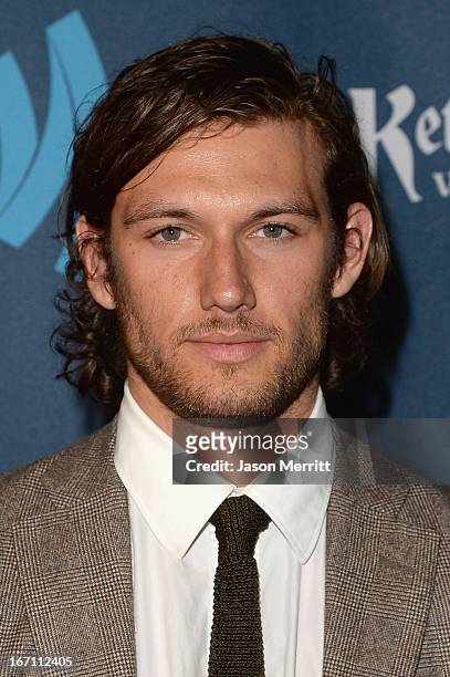 Actor Alex Pettyfer attends the 24th Annual GLAAD Media Awards at JW Marriott Los Angeles at L.A. LIVE on April 20, 2013 in Los Angeles, California.