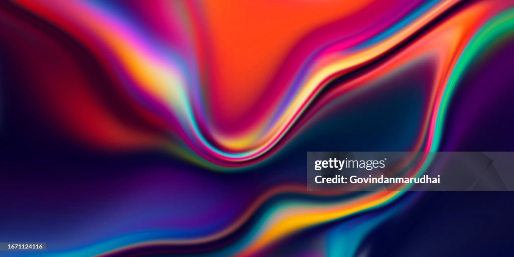 Modern colorful flow poster. Wave Liquid shape color background.