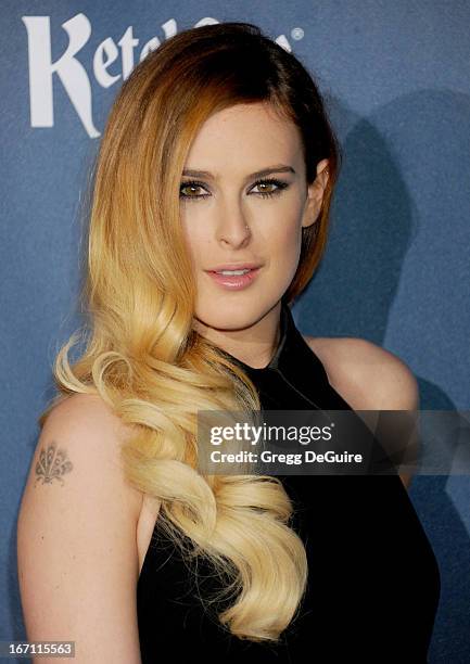 Actress Rumer Willis arrives at the 24th Annual GLAAD Media Awards at JW Marriott Los Angeles at L.A. LIVE on April 20, 2013 in Los Angeles,...