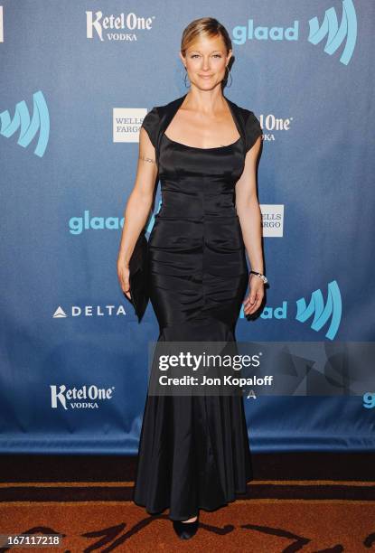 Actress Teri Polo arrives at the 24th Annual GLAAD Media Awards at JW Marriott Los Angeles at L.A. LIVE on April 20, 2013 in Los Angeles, California.