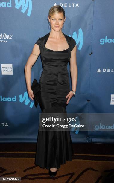 Actress Teri Polo arrives at the 24th Annual GLAAD Media Awards at JW Marriott Los Angeles at L.A. LIVE on April 20, 2013 in Los Angeles, California.