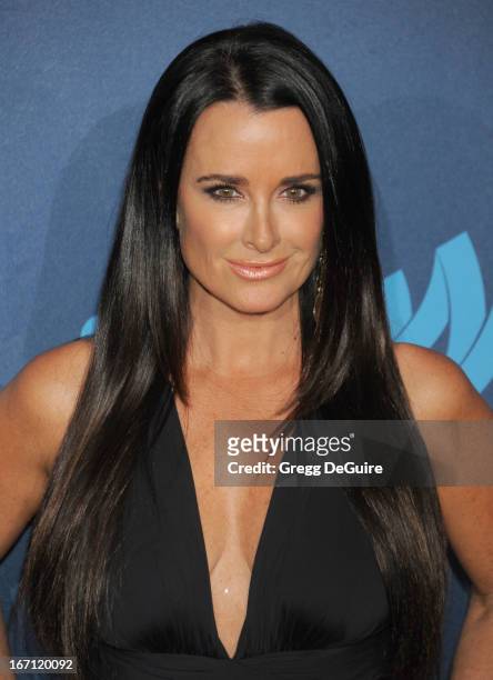Actress Kyle Richards arrives at the 24th Annual GLAAD Media Awards at JW Marriott Los Angeles at L.A. LIVE on April 20, 2013 in Los Angeles,...