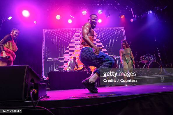 Shoxi Rapper Dancers for singer/rapper Sho Madjozi perform at the Festival Street ...