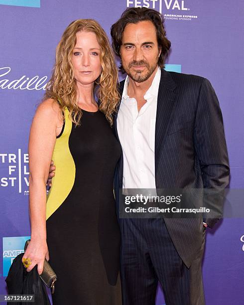 Actress Susan Haskell and actor Thorsten Kaye attend the screening of "I Got Somethin' to Tell You" during the 2013 Tribeca Film Festival at SVA...