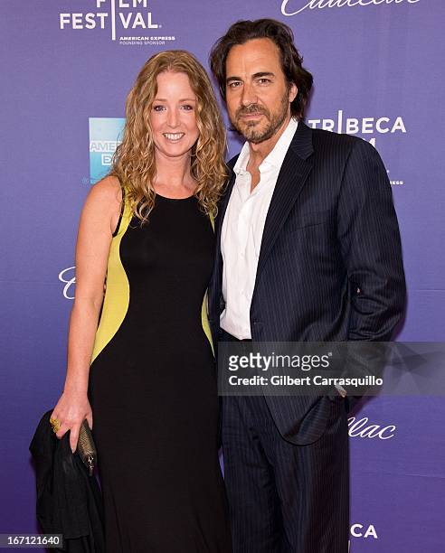 Actress Susan Haskell and actor Thorsten Kaye attend the screening of "I Got Somethin' to Tell You" during the 2013 Tribeca Film Festival at SVA...