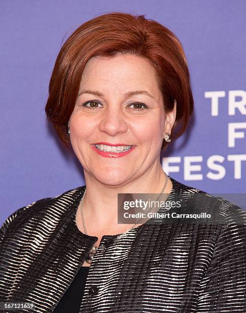 Speaker of the New York City Council Christine Quinn attends the screening of "I Got Somethin' to Tell You" during the 2013 Tribeca Film Festival at...