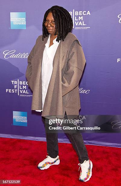 Whoopi Goldberg attends the screening of "I Got Somethin' to Tell You" during the 2013 Tribeca Film Festival at SVA Theater on April 20, 2013 in New...