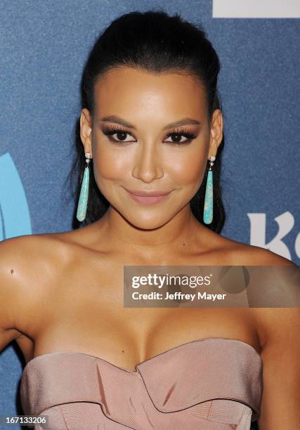 Actress Naya Rivera arrives at the 24th Annual GLAAD Media Awards at JW Marriott Los Angeles at L.A. LIVE on April 20, 2013 in Los Angeles,...