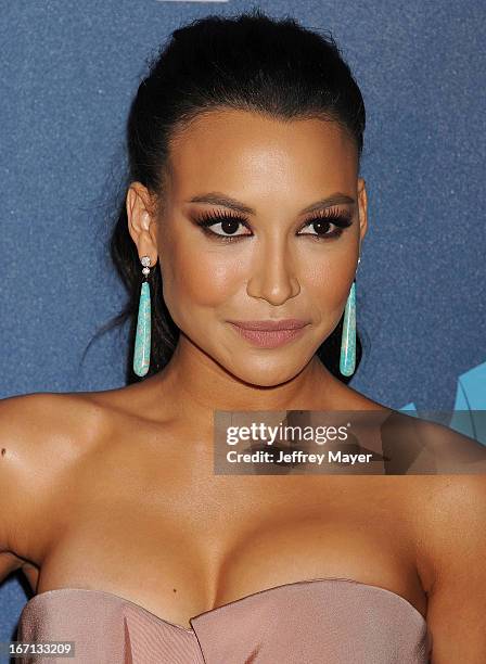 Actress Naya Rivera arrives at the 24th Annual GLAAD Media Awards at JW Marriott Los Angeles at L.A. LIVE on April 20, 2013 in Los Angeles,...