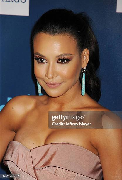 Actress Naya Rivera arrives at the 24th Annual GLAAD Media Awards at JW Marriott Los Angeles at L.A. LIVE on April 20, 2013 in Los Angeles,...