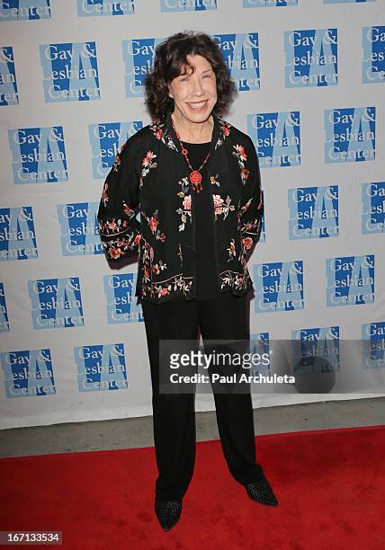 Actress Lily Tomlin attends a "Conversations With Coco" at the Gay & Lesbian Center on April 20, 2013 in Los Angeles, California.
