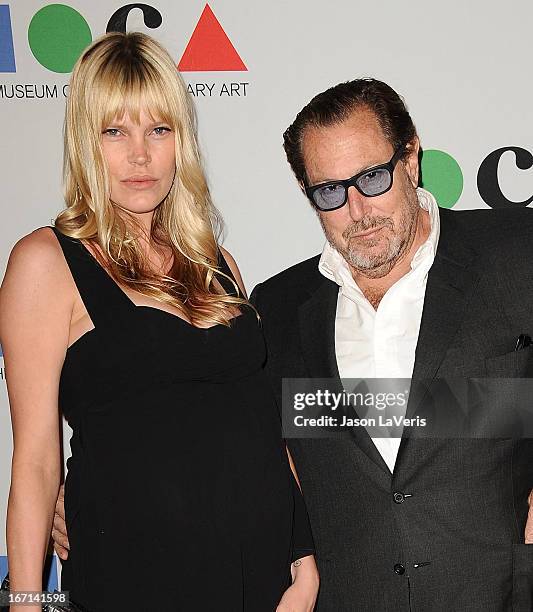 May Andersen and Julian Schnabel attend the 2013 MOCA Gala at MOCA Grand Avenue on April 20, 2013 in Los Angeles, California.