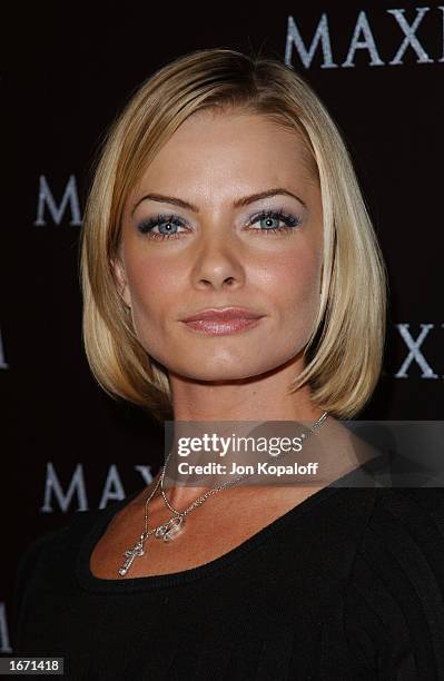 Actress Jaime Pressly attends the Maxim Magazine Heats Up Los Angeles With The Pussycat Dolls party to celebrate the December issue of "Maxim"...