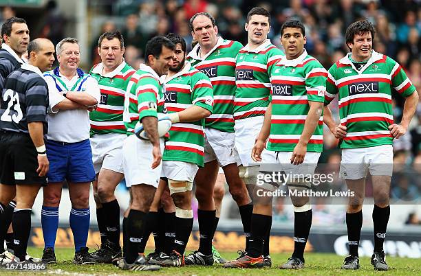 Martin Corry of the Louis Deacon's Tiger looks on during the Leicester Tigers Legends Match between Louis Deacon's Tigers and Matt Hampson...