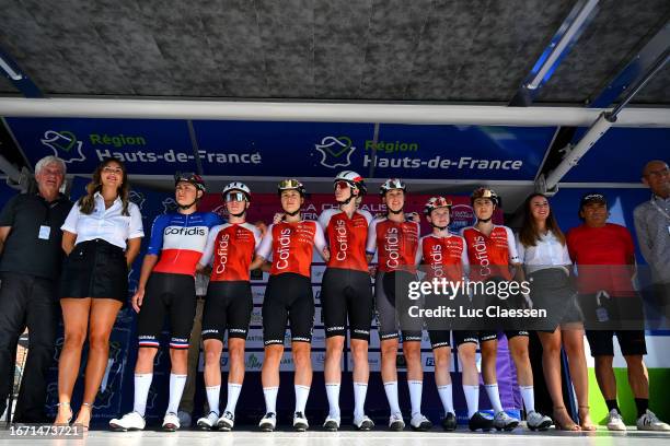 Martina Alzini of Italy, Victoire Berteau of France, Séverine Eraud of France, Valentine Fortin of France, Gabrielle Pilote Fortin of Canada, Josie...