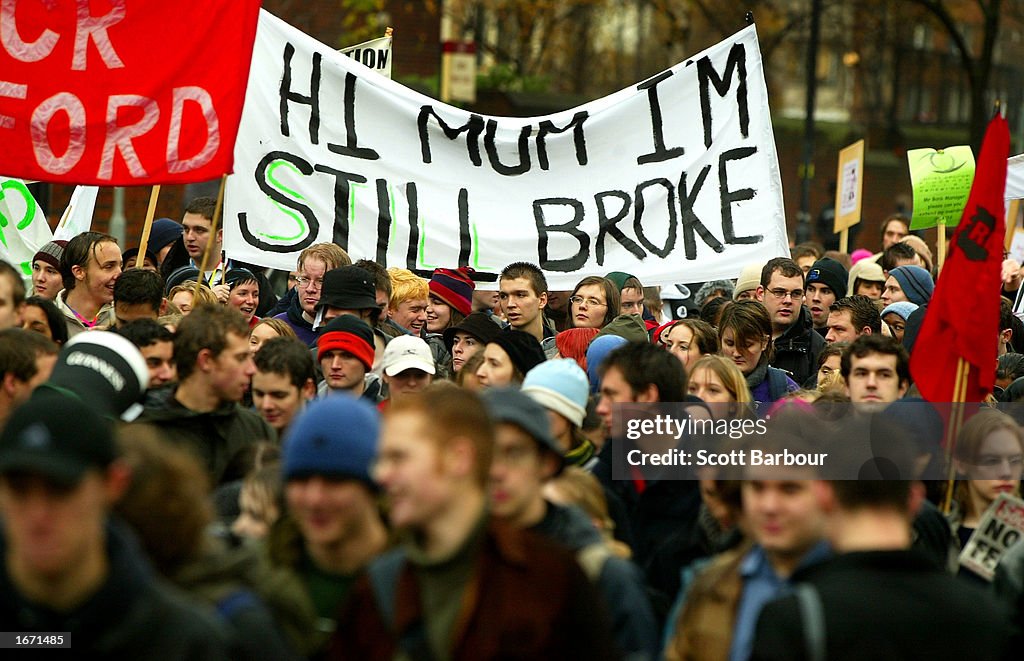 Students Protest In London Over Fee Hikes