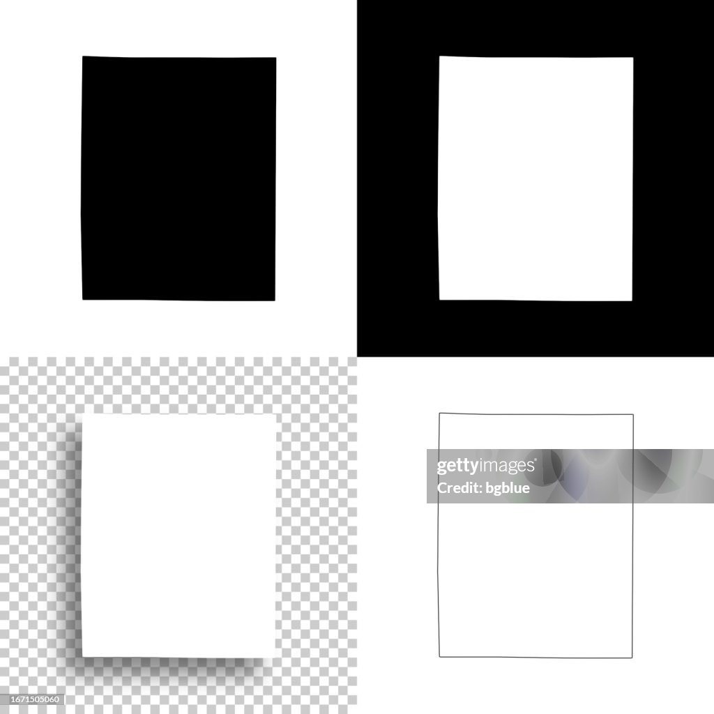 Linn County, Iowa. Maps for design. Blank, white and black backgrounds