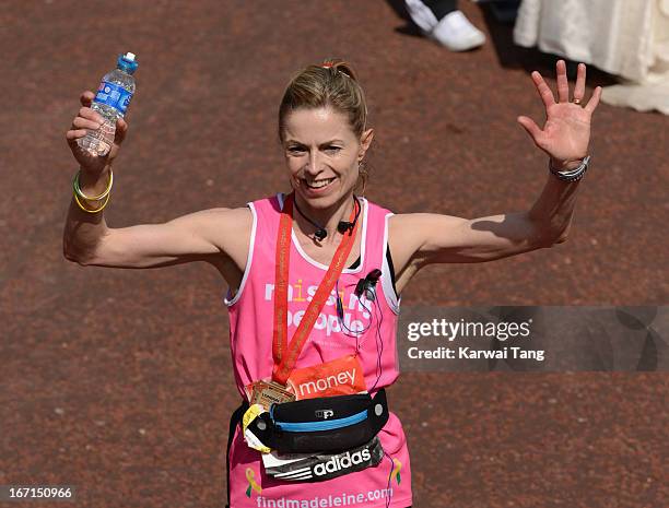 Kate McCann takes part in the Virgin London Marathon on April 21, 2013 in London, England.