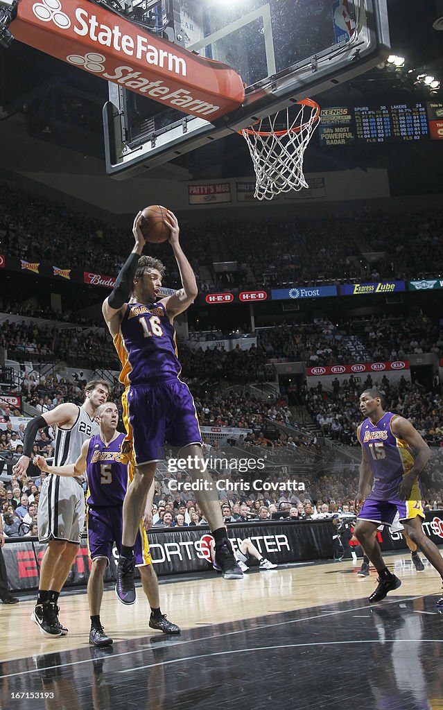 Los Angeles Lakers v San Antonio Spurs - Game One