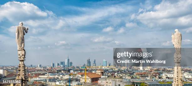 milan financial district - milan skyline stock pictures, royalty-free photos & images