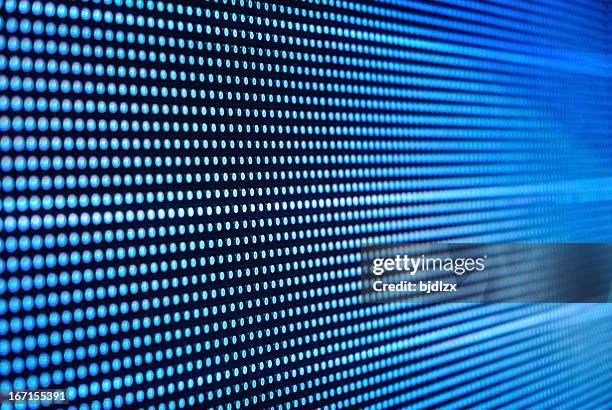 blue led lights. - leds stock pictures, royalty-free photos & images