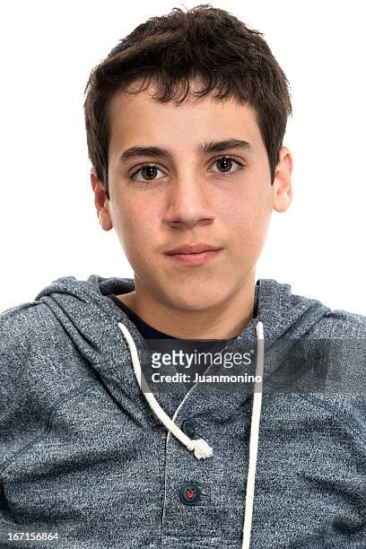 pensive teenager - mug shot stock pictures, royalty-free photos & images
