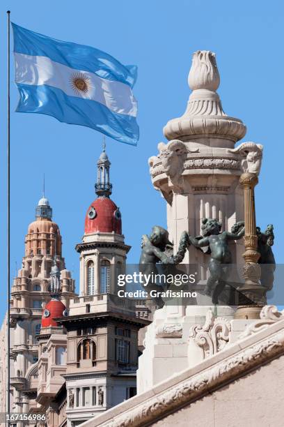 argentina buenos aires av. de mayo palacio barolo - buenos aires travel stock pictures, royalty-free photos & images