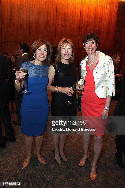 Andrea Mandell, Shasha Targoff and Jill O'Donnell-Tormey attend The Through The Kitchen Party Benefit For Cancer Research Institute on April 21, 2013...