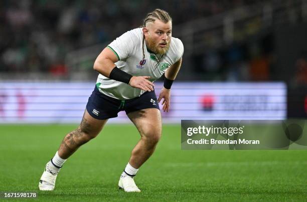 Nantes , France - 16 September 2023; Finlay Bealham of Ireland during the 2023 Rugby World Cup Pool B match between Ireland and Tonga at Stade de la...