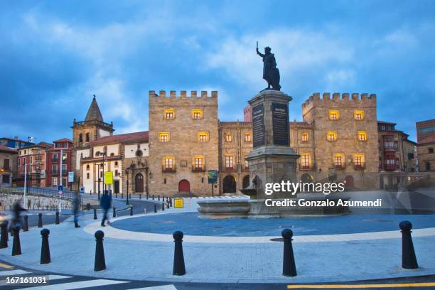 baroque architecture in gijon. - gijón fotografías e imágenes de stock