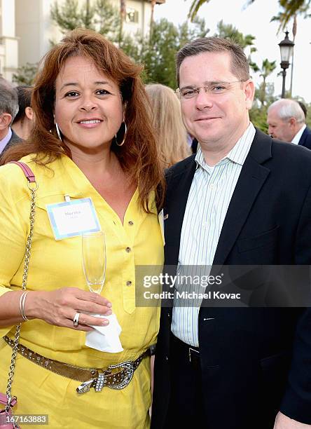 Norma Dean, Director, Delta Specialty Sales, Delta Air Lines, and guest attend The American Express Publishing Luxury Summit 2013 at St. Regis...