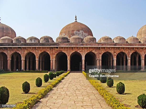 jama masjid, mandav - madhya pradesh stock pictures, royalty-free photos & images