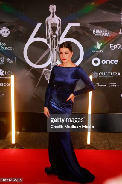 Paulina Gaitán poses for photo during the 65th Ariel Awards presented by the Mexican Academy of Cinematographic Arts and Sciences at Teatro Degollado...